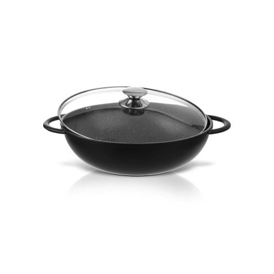 Wok keptuvė su dangčiu ORION Grande 32cm-Keptuvės