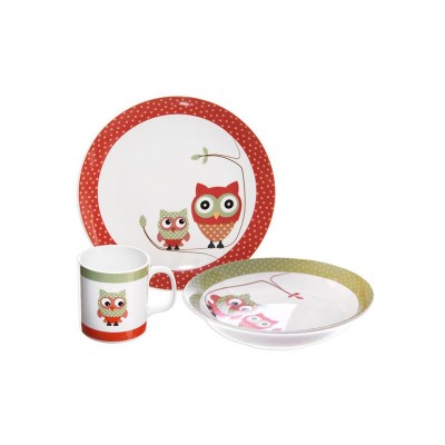 Vaikiškas valgomojo komplektas ORION Owl-Vakarienės rinkiniai