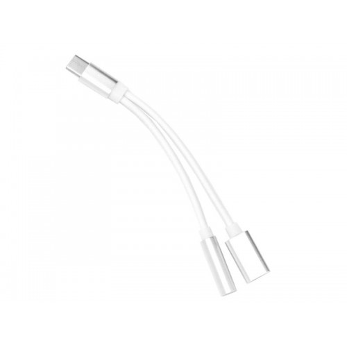 USB adapteris-C į JACK3,5 mm (muzikos klausymui) + USB-C
