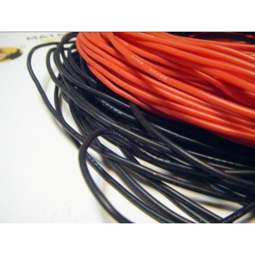 Alavuota silikoninė varinė viela 24AWG - 66 gijos - 0,20 mm2 -