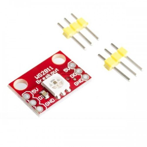 LED modulis - WS2812 RGB LED - aukso kaiščio jungtis -