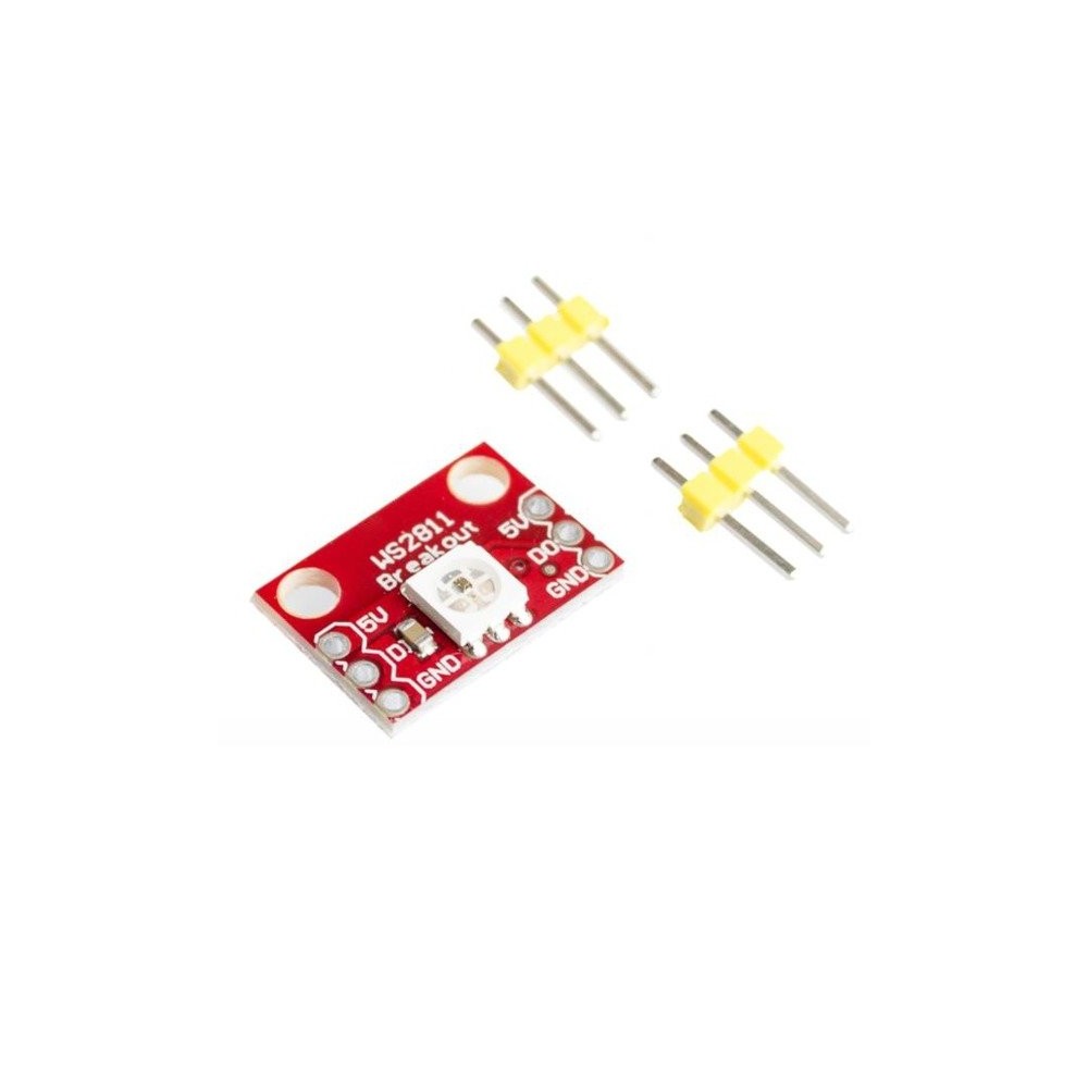 LED modulis - WS2812 RGB LED - aukso kaiščio jungtis -