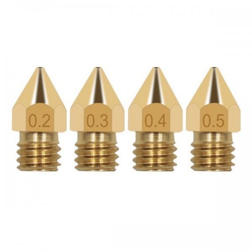 0,4 mm M6 antgalis - Gijos 1,75 mm - H13 mm - Smailėjantis -
