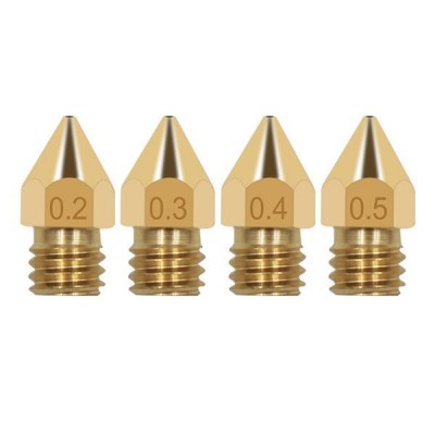 0,4 mm M6 antgalis - Gijos 1,75 mm - H13 mm - Smailėjantis -