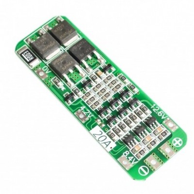 BMS PCM PCB įkrovimo ir apsaugos modulis ličio