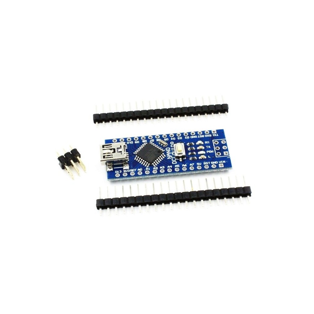 NANO V3.0 16MHz USB - ATmega328P - CH340 - Klonas - lituojami