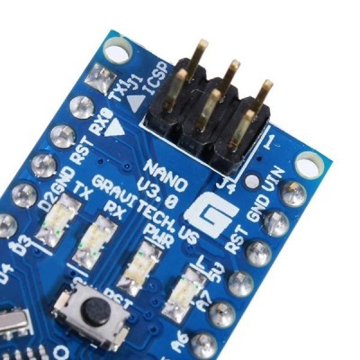 NANO V3.0 16MHz USB - ATmega328P - CH340 - Klonas - lituojami
