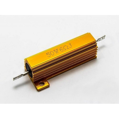 50 W rezistorius - 6 omų - aliuminio korpuse - RX24 50W