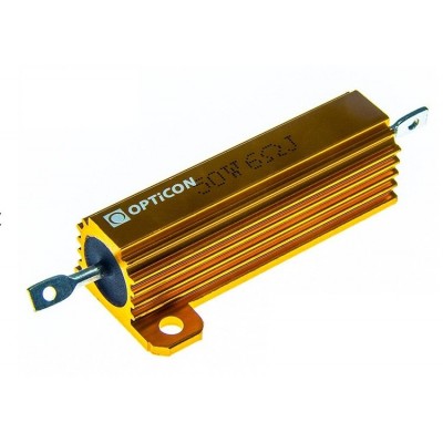 50 W rezistorius - 6 omų - aliuminio korpuse - RX24 50W
