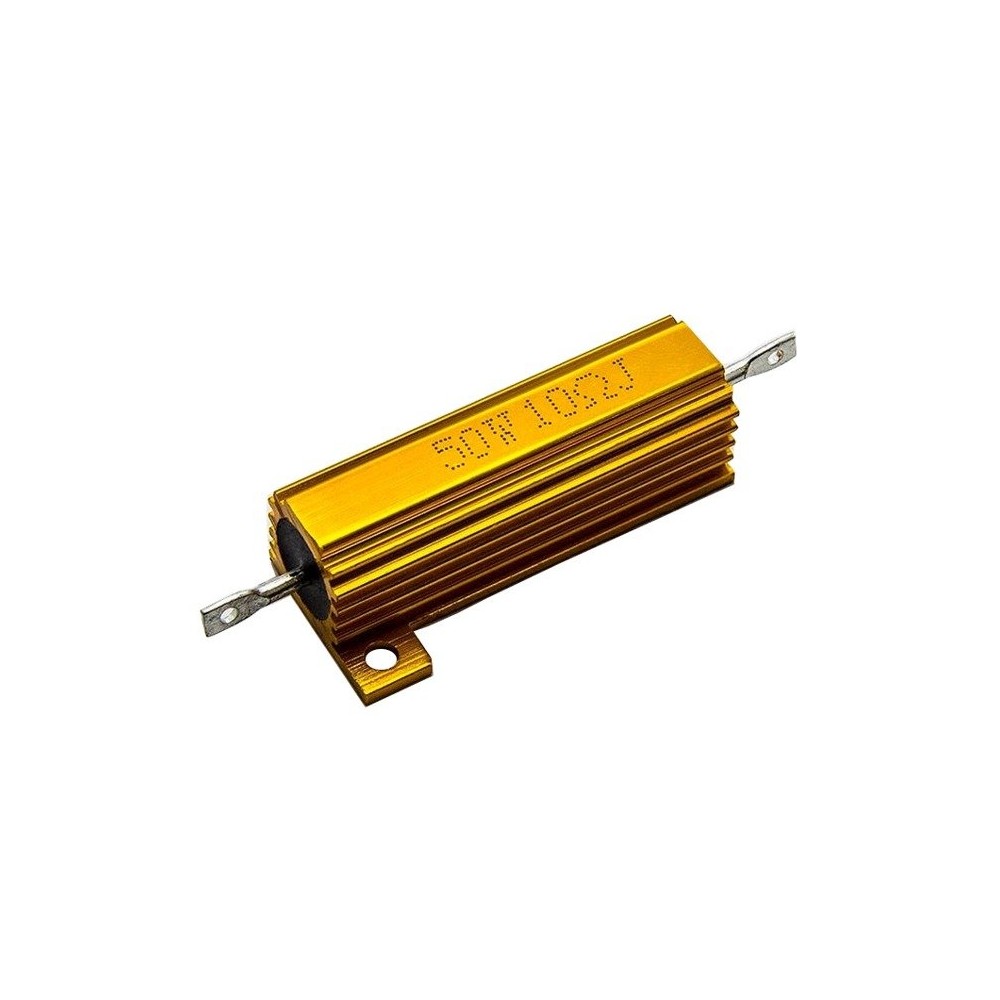 50 W rezistorius - 10 omų - aliuminio korpuse - RX24 50W
