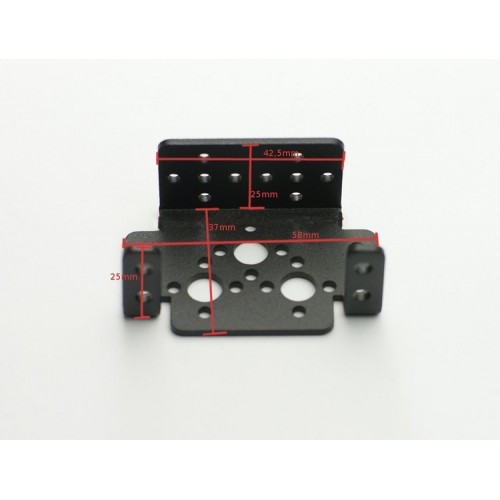 Metalinė daugiafunkcinė atrama - 58x32 mm - robotams ir