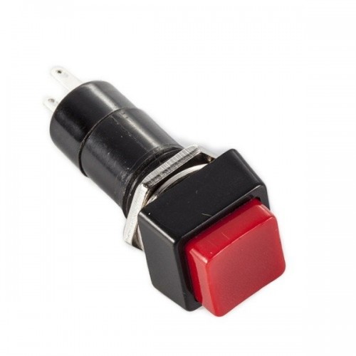 PBS mygtukas-12A - 250V 1A - raudona - bistabilus -