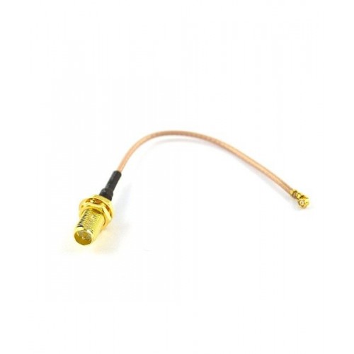 Perėjimas - U.FL (IPEX) į RP-SMA lizdas - tiesus adapteris su