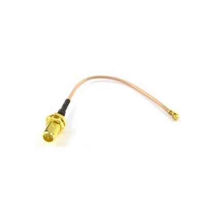 Perėjimas - U.FL (IPEX) į RP-SMA lizdas - tiesus adapteris su