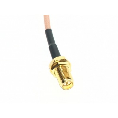 Perėjimas - U.FL (IPEX) į RP-SMA lizdas - tiesus adapteris su