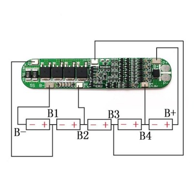 BMS PCM PCB įkrovimo ir apsaugos modulis ličio