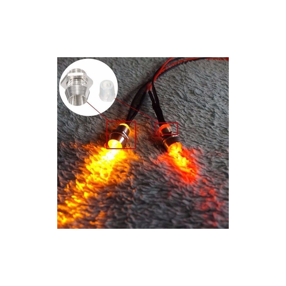 LED laikikliai 3 mm - užsukamas metalinis lizdas - m5
