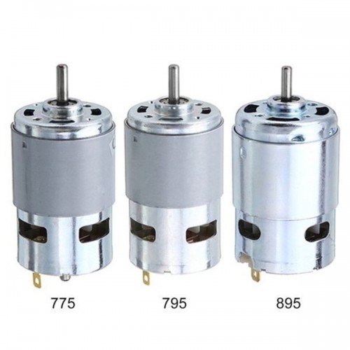 Nuolatinės srovės šepetėlių variklis 12-24V - 775 klasė - 5 mm