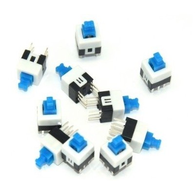 Mikro jungiklis 7x7 mm - stabilus jungiklis - 6 PIN KODAI -