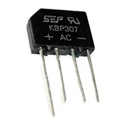 Lygintuvo tiltelis 3A 700V (laidai) - kBP307