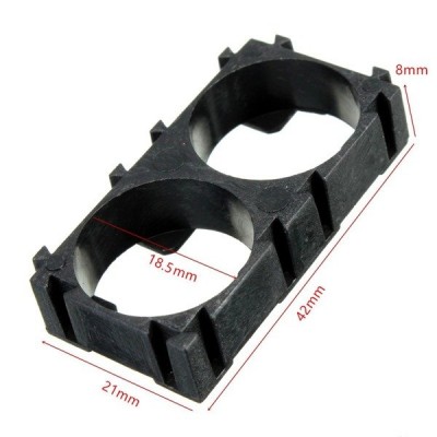 1x2 plastikinis korpusas Li akumuliatorių pakuotėms-Joninis