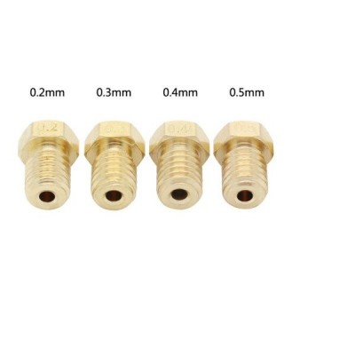 4x purkštukų rinkinys 0,2/0,3/0,4/0,5 mm - H13 - M6 - Gijos