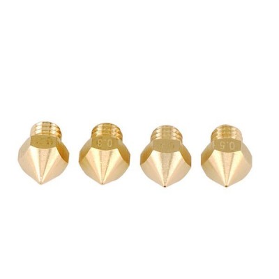 4x purkštukų rinkinys 0,2/0,3/0,4/0,5 mm - H13 - M6 - Gijos