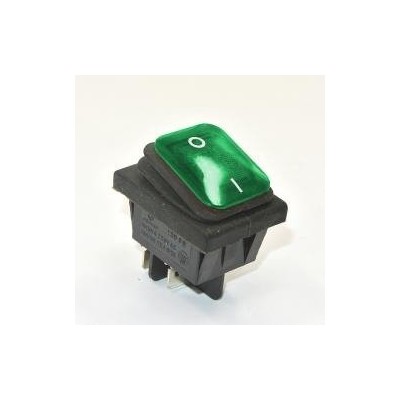Klavišinis jungiklis KCD4-B - 16A/250V - Dvigubas - ON-OFF -
