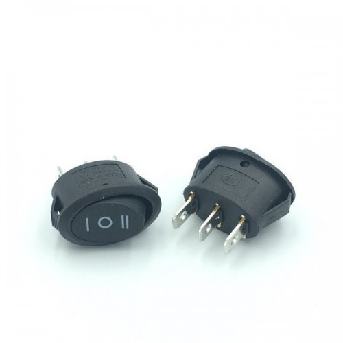 Klavišinis jungiklis - SMRS103 - 6A/250V - ovalus - Į-OFF-Į -