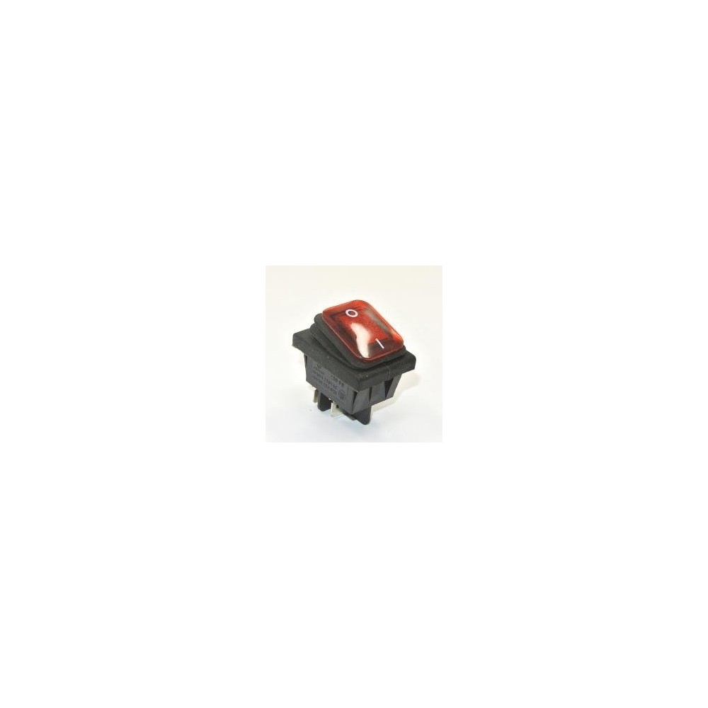 Klavišinis jungiklis KCD4-R - 16A/250V - Dvigubas - ON-OFF -