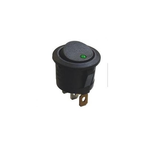Klavišinis jungiklis - SMRS101-6LDG - 1A/250V - apskritas -