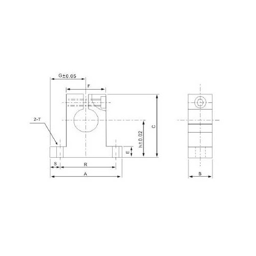 Linijinio veleno galinė atrama SK12 CNC - SH12A - SK-12 -