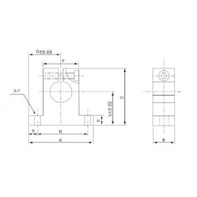 Linijinio veleno galinė atrama SK12 CNC - SH12A - SK-12 -