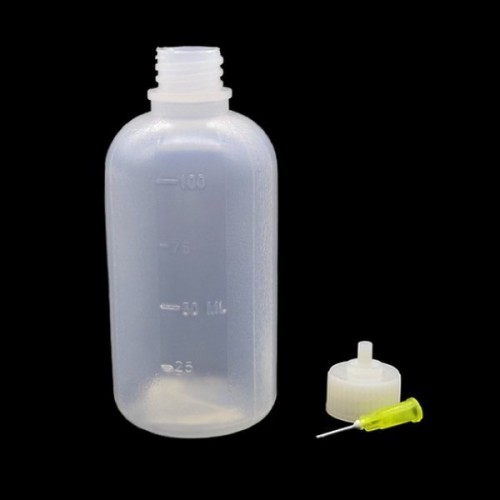 ESD buteliukas 100ml - su adata - skysčiams dozuoti-Pagrindinis