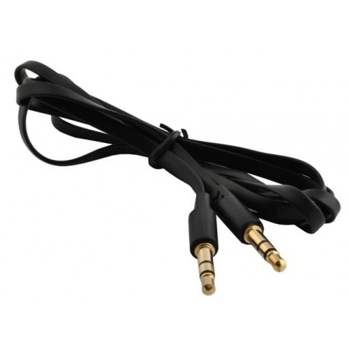 Plokščias mini lizdo kabelis - 1m - adapteris 2x mini