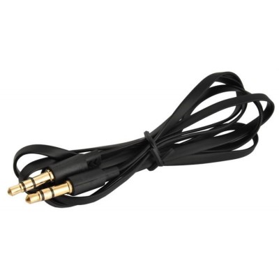 Plokščias mini lizdo kabelis - 1m - adapteris 2x mini