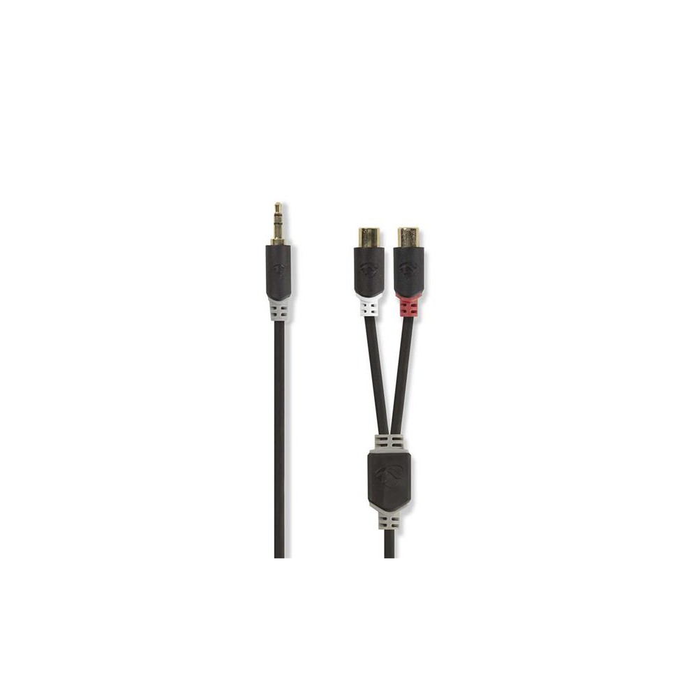 Kabelio lizdas 3,5 mm stereo/2x RCA 0,2 m NEDIS