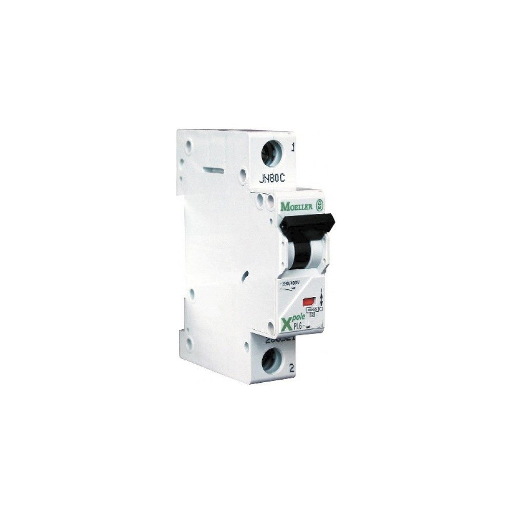 Automatinis jungiklis EATON 6A PL6-B6/1-Grandinės pertraukikliai