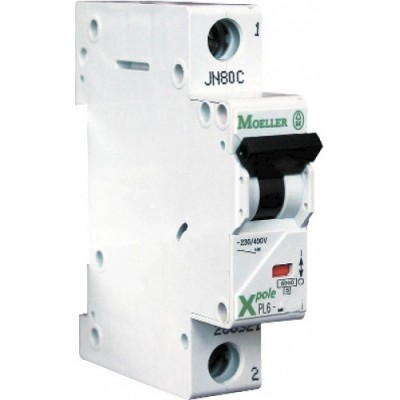 Automatinis jungiklis EATON 6A PL6-B6/1-Grandinės pertraukikliai