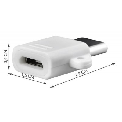 OTG adapteris micro USB - c s - USB 3.0 - su raktų pakabuko