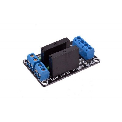 SSR kietojo kūno relės modulis 2 kanalai - 2A/250VAC - 5 V