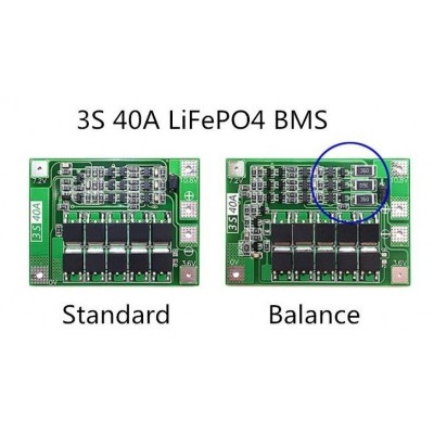 BMS PCM PCB modulis - ver. BALANCE li elementų įkrovimas ir