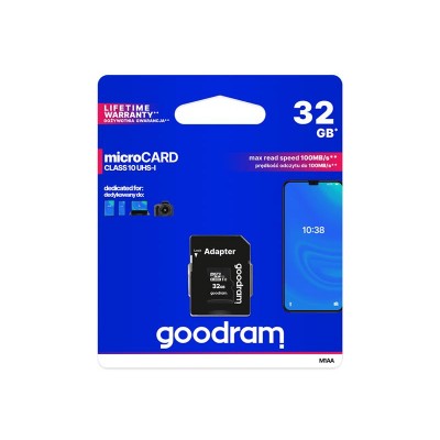 Atminties kortelė GOODRAM micro SD 32 GB su adapteriu-Atminties