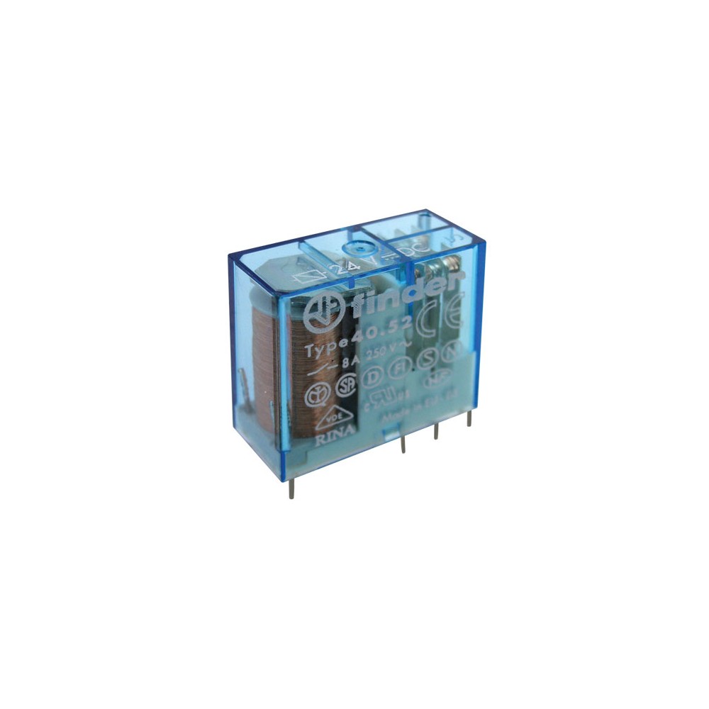 Relė 24V 8A/250VAC 2xC RELEF4052-24-Komponentai Relė 24V 8A/250VAC 2xC RELEF4052-24-Komponentai
