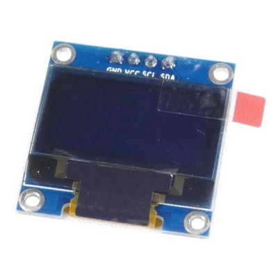 0,96' 128x64 OLED ekranas su I2C - SSD1306 - balta-