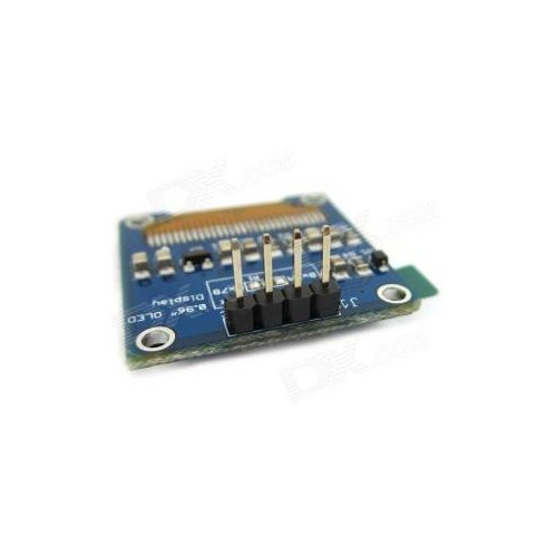 0,96' 128x64 OLED ekranas su I2C - SSD1306 - balta-