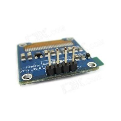 0,96' 128x64 OLED ekranas su I2C - SSD1306 - balta-