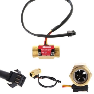 Skysčių srauto jutiklis - žalvario - 1-25 l/min - 1/2'' -