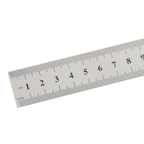 Metalinė liniuotė 30 cm - 12 colių - dvipusis -