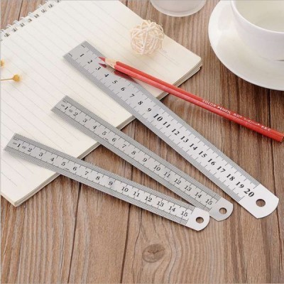 Metalinė liniuotė 30 cm - 12 colių - dvipusis -